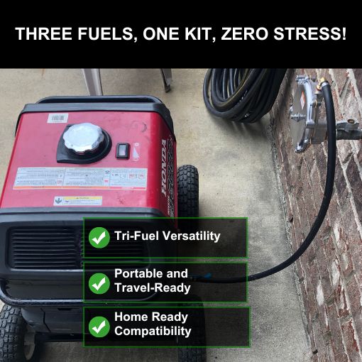Propane, Natural Gas, Gasoline Tri-Fuel Conversion Kit