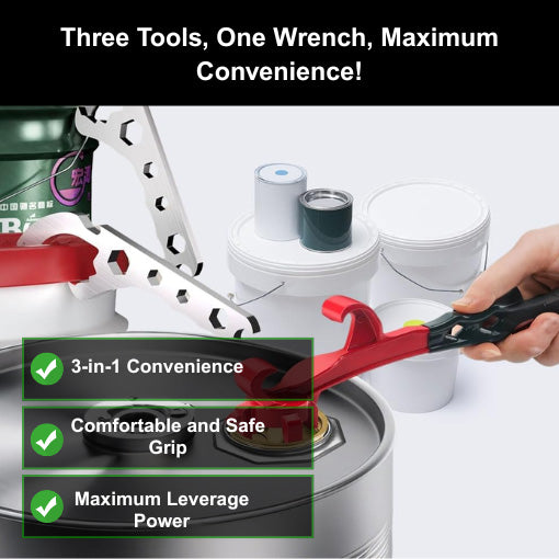3-in-1 Drum Bung Wrench Opener