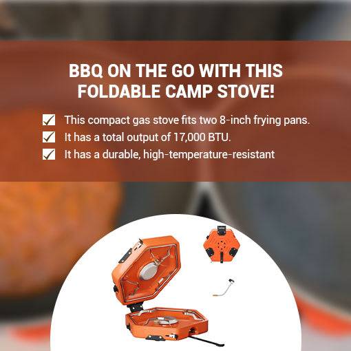 Foldable 2 Burner Camping Stove