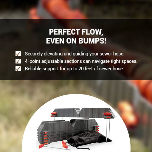 RV Adjustable Sewer Hose Support Kit