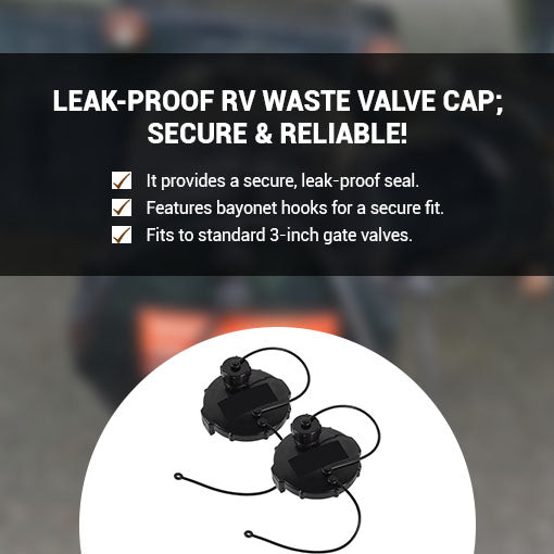 RV Waste Valve Cap with Bayonet Hook