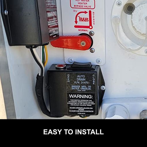 RV Auto-Drain Valve for Black or Gray Water Tanks
