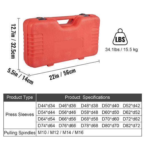 LCV & HGV Engines Universal Press and Pull Sleeve Kit