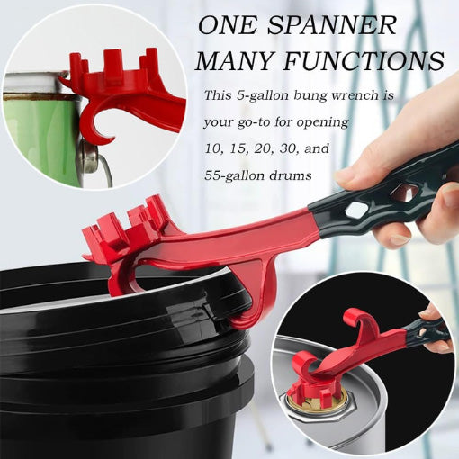 3-in-1 Drum Bung Wrench Opener