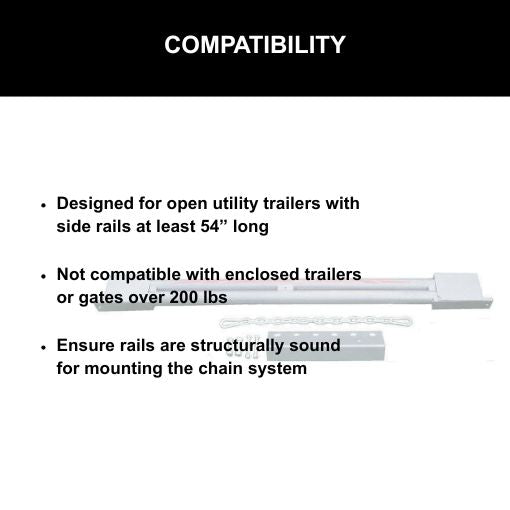 Double Barrel Chain Driven Trailer Gate Lift Assist