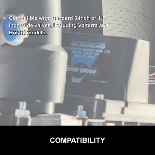 RV Auto-Drain Valve for Black or Gray Water Tanks