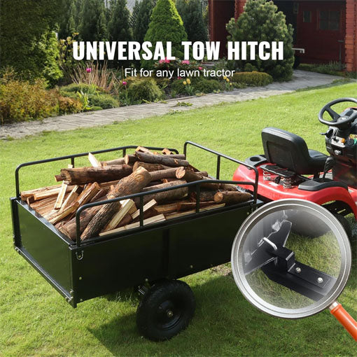 ATV Trailer Heavy Duty Steel Dump Cart