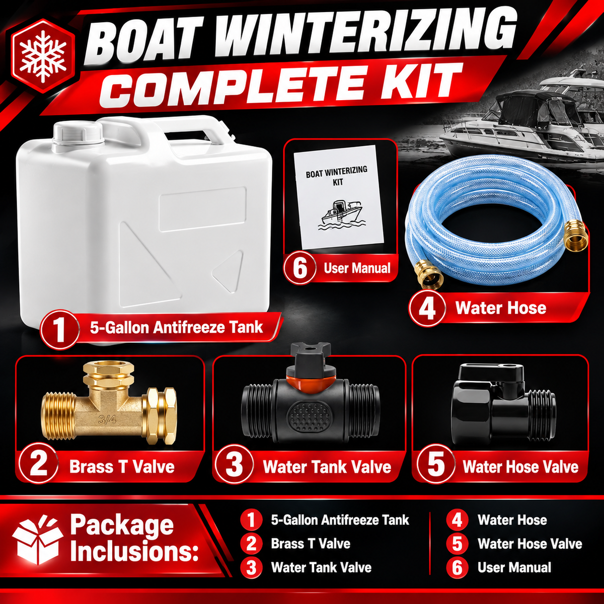 Boat Winterizing Complete Kit