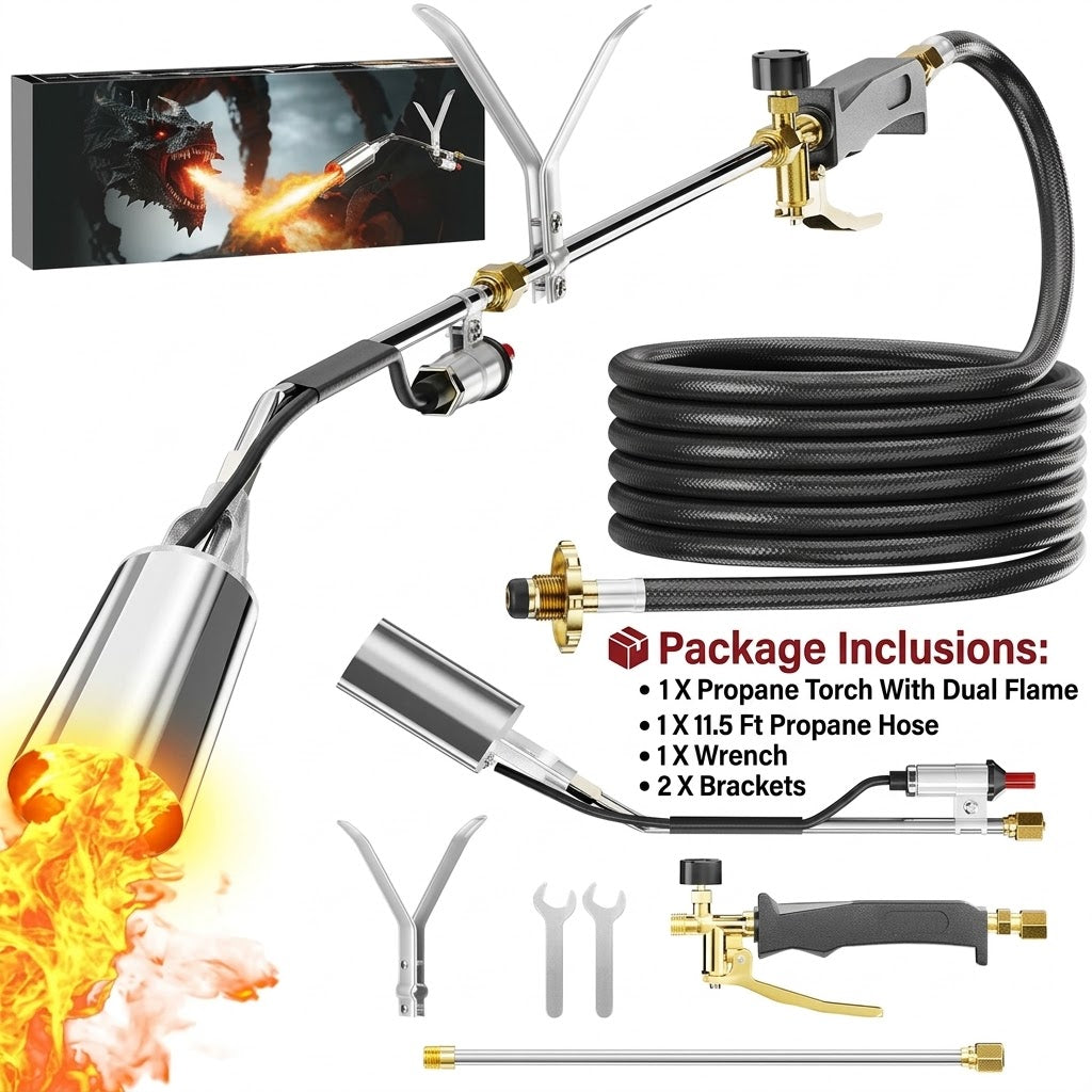 Propane Torch With Dual Flame Control