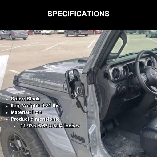 360 Rotation Doors Off Mirrors