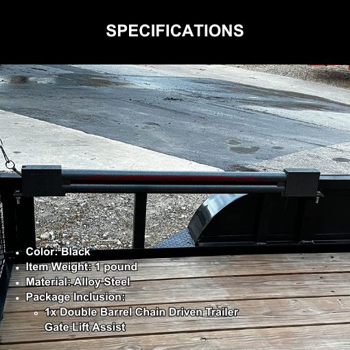 Double Barrel Chain Driven Trailer Gate Lift Assist