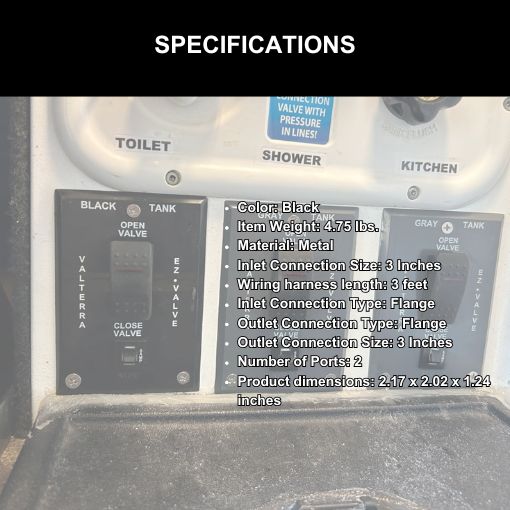 RV Electric Waste Valve System