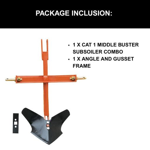 CAT 1 Middle Buster Subsoiler Combo