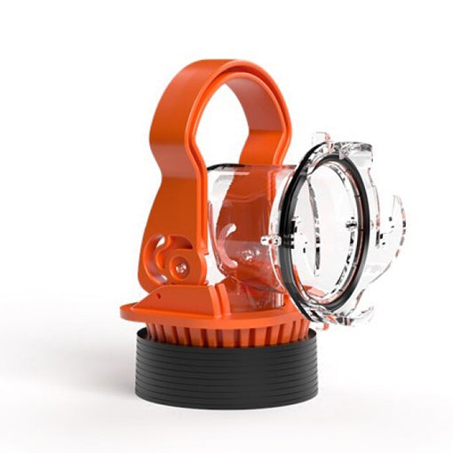 RV Clear Sewer Adapter with Drain Lock