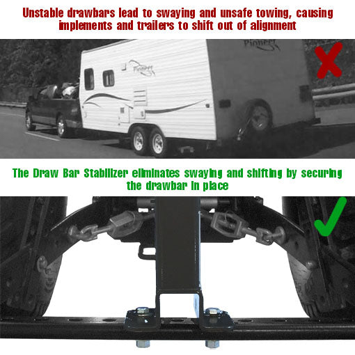 Draw Bar Stabilizer for Category 1 Tractors