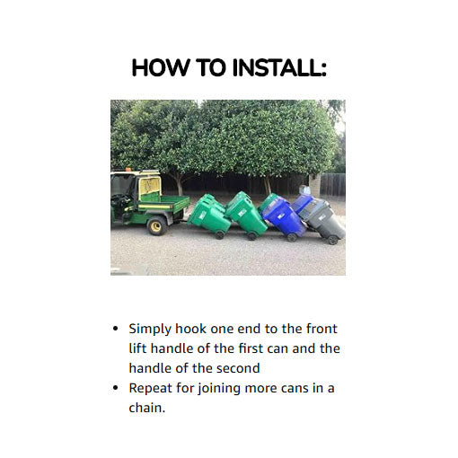 Dual Can Receiver Garbage Hauling Hitch