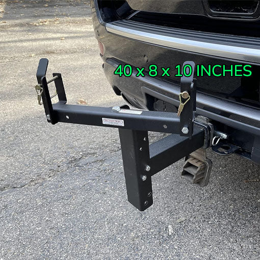 Dual Can Receiver Garbage Hauling Hitch