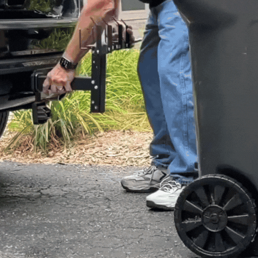 Dual Can Receiver Garbage Hauling Hitch