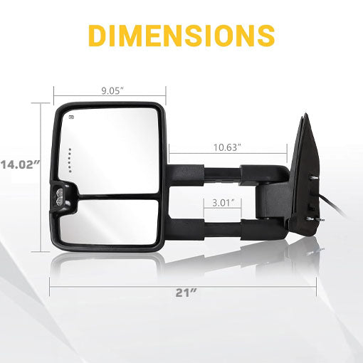 Extendable Towing Mirrors