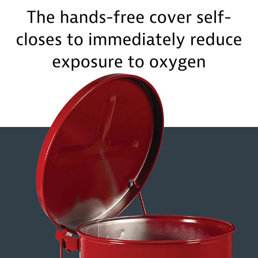 Foot-Operated Oily Waste Can
