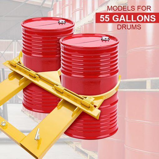 Fork-Mounted Drum Grabber