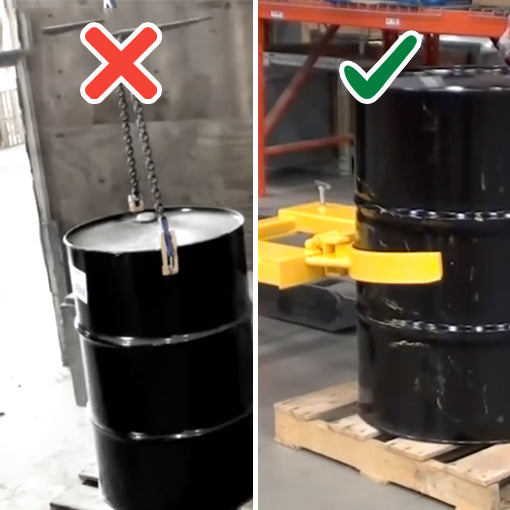 Fork-Mounted Drum Grabber