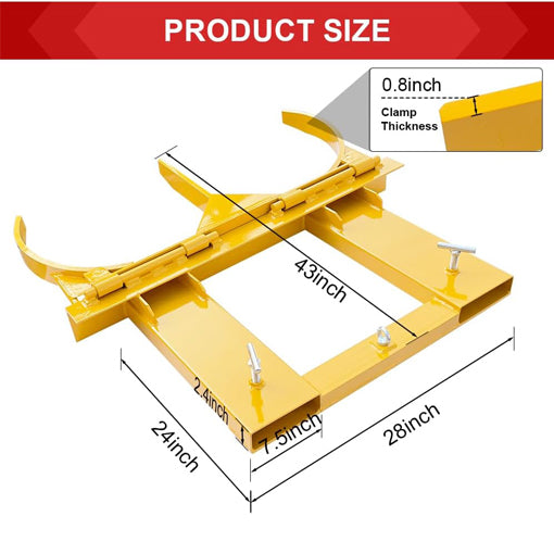 Fork-Mounted Drum Grabber