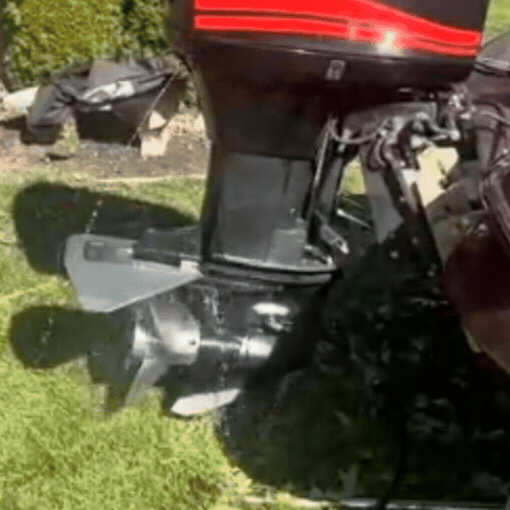 Universal Boat Outboard Motor Dual Flow Water Muffs