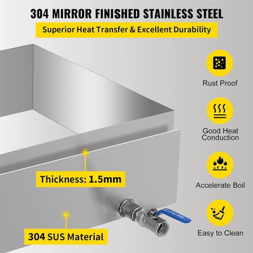 Maple Syrup Evaporator Pan