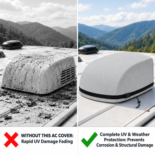 2-Pack RV Air Conditioner Winter Cover Waterproof 600D Oxford