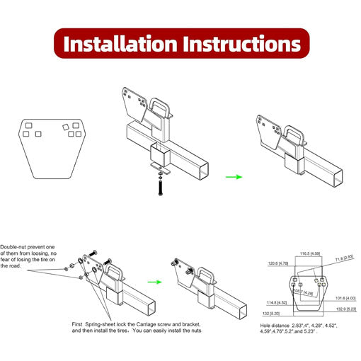 Stake Pocket Spare Tire Carrier