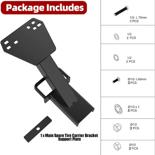 Stake Pocket Spare Tire Carrier