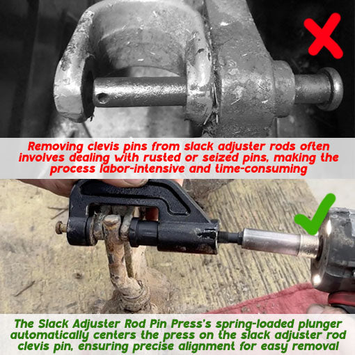 Slack Adjuster Rod Pin Press