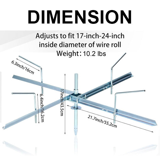 Spinning Jenny Fence Wire De-Reeler