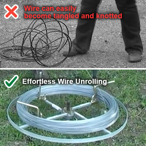 Spinning Jenny Fence Wire De-Reeler