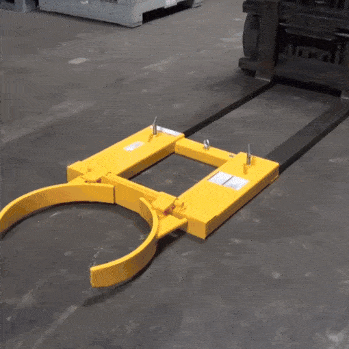 Fork-Mounted Drum Grabber