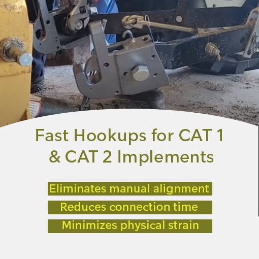 Universal Fast Change Hitch System for CAT 1 and CAT 2