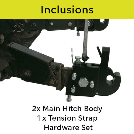 Universal Fast Change Hitch System for CAT 1 and CAT 2