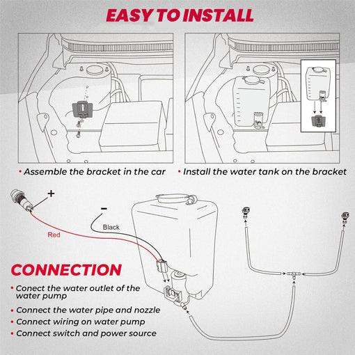 Universal Car Windshield Washer Pump Washer