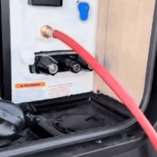 60-Inch Long RV Winterizing Hose with Pressure Gauge