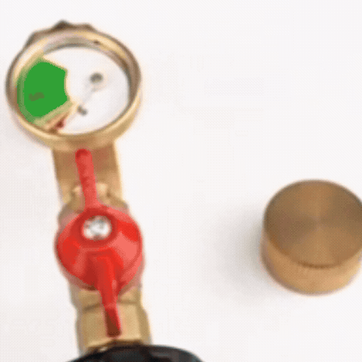 Upgraded Propane Refill Adapter with Valve & Gauge
