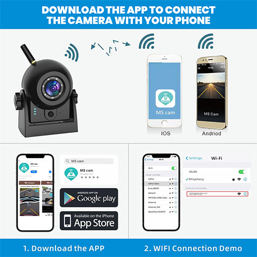 WiFi Magnetic Wireless Backup Camera