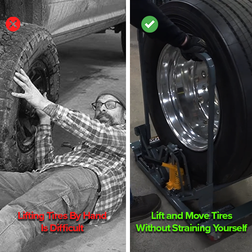 Large Heavy Truck Tire Dolly