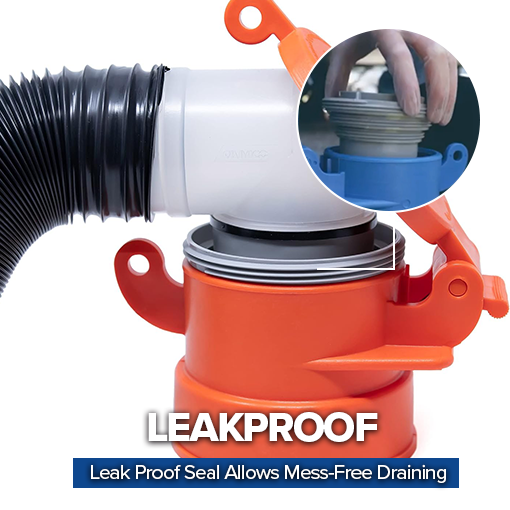 Foot-Operated RV Site Sewer Cap