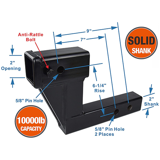 Trailer Hitch Extension Riser