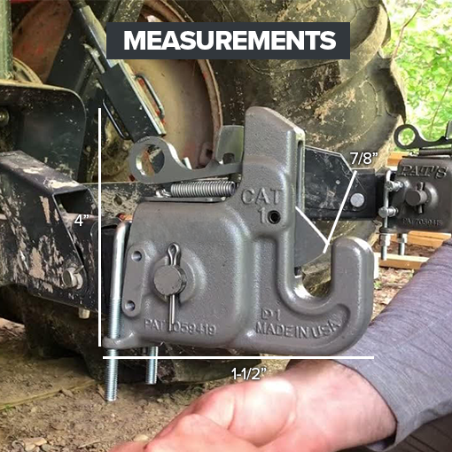 CAT 1 Quick Hitch System with Stabilizer Bar