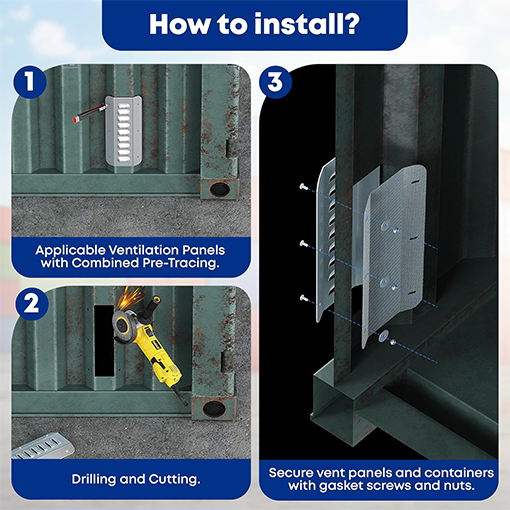 Shipping Container Vent Kit