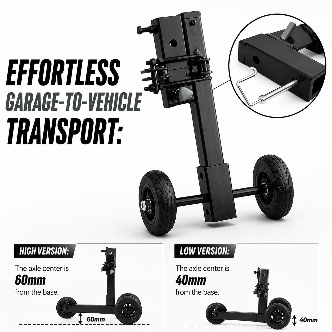 Easy Transport Hitch Rack Dolly