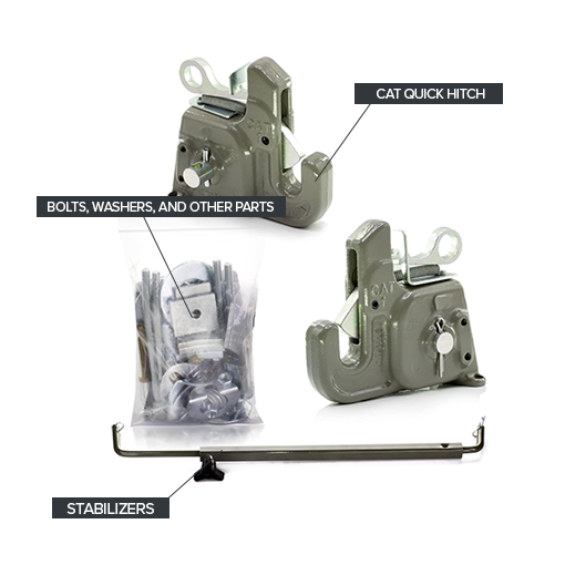 CAT 1 Quick Hitch System with Stabilizer Bar