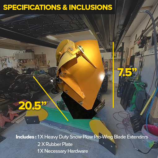 Heavy Duty Snow Plow Pro-Wing Blade Extenders